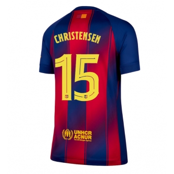 Billige Fotballdrakt Barcelona Andreas Christensen #15 Replika Hjemmedrakt Dame 2025-26 Kortermet
